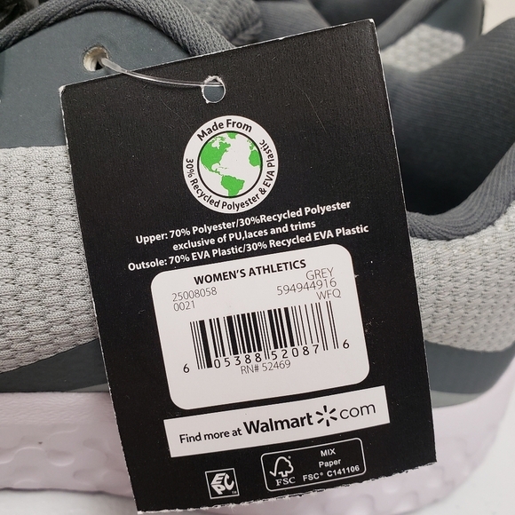 Athletic Works Womens Memory Foam Sneakers Shoes Size 10 - Picture 8 of 9